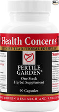 Health Concerns Fertile Garden – Fertility Support for Women – Menstrual Cycle & Reproductive Health – Chinese Herbal Formula with Ashwagandha, Dong Quai, Peony – 90 Capsules