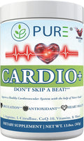 PURE Cardio+ Drink Mix, Mixed Berry, L-Arginine 5000mg, L-Citrulline 1000mg, Vitamins B12, C, D3, Beet Root, 30 Servings, 369 Grams (Pack of 1), Premium Wellness Support, Nitric Oxide, Cardio