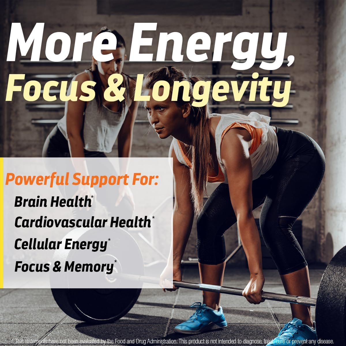PQQ CoQ10 - PQQ 20mg With CoQ10 100mg, PQQ Supplement With Coenzyme Q10 Supplement Supports Brain Health, 60 Veggie Caps - 1 Capsule per Serving