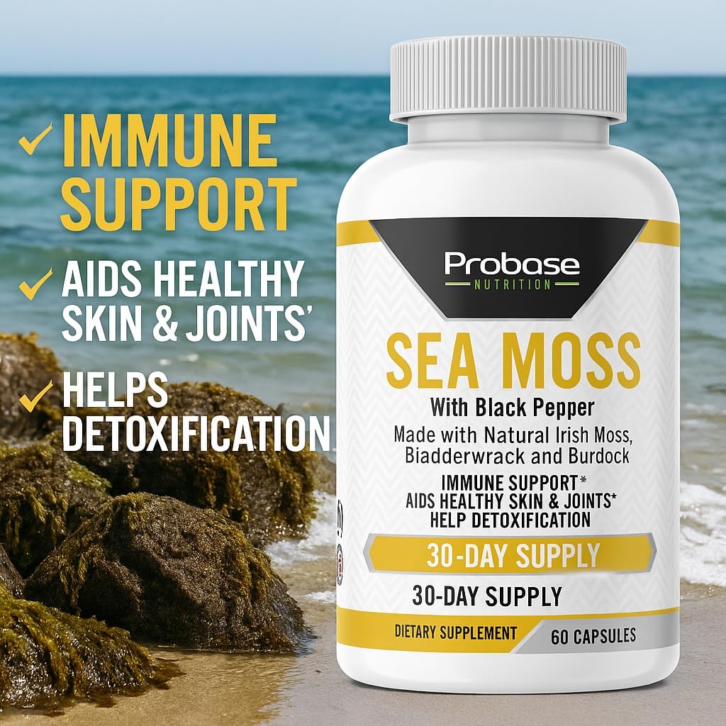 Sea Moss 60 Capsules 30-Day Supply