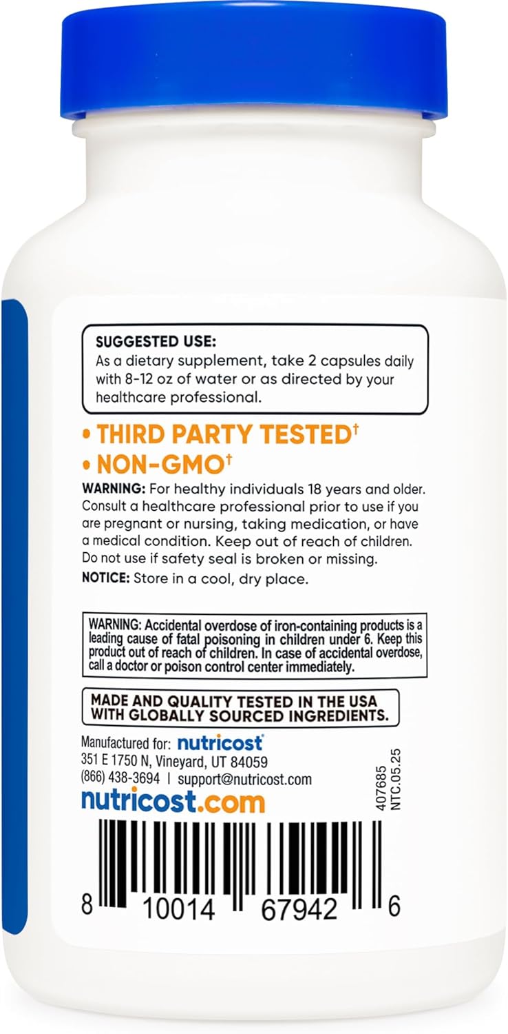 Nutricost Multivitamin with Probiotics 120 Vegetarian Capsules (2 Bottles) - Packed with Vitamins & Minerals
