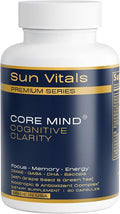 Core Mind Cognitive Clarity – Balanced Focus & Memory Support with DMAE, GABA, DHA & Bacopa | Non-Stimulant Nootropic & Antioxidant Formula | 60 Capsules