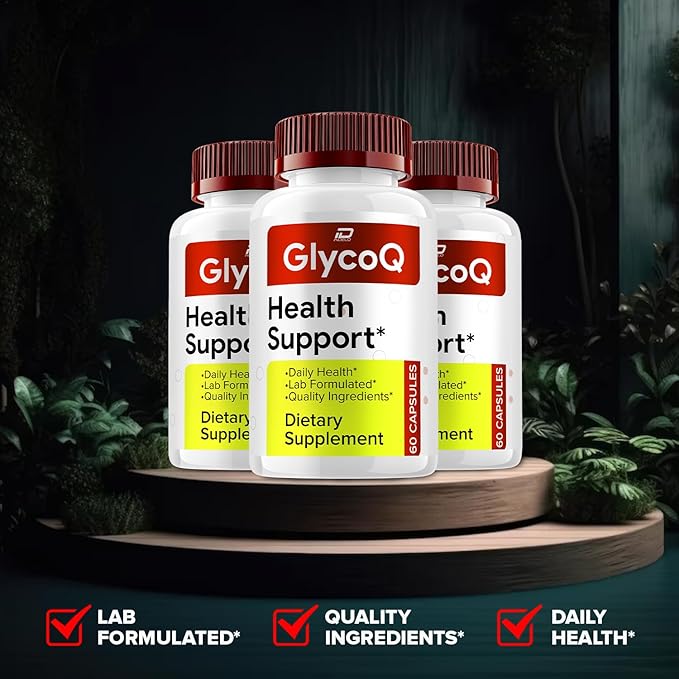 GlycoQ Capsules – Glyco Q Natural Blend Daily Health Supplement (1 Pack - 60 Capsules)