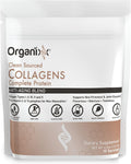 Organixx Collagen Peptides Powder with Vitamin C, Types I, II, III, V, X Hydrolyzed Collagen, Hair, Nail, Skin, Bone & Joint Health, Aging Support, Clean Sourced, Gluten Free, Unflavored, 15 Servings
