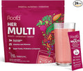 Root'd Multivitamin Powder with 3X Electrolytes for Women - 25 Vitamins & Minerals, 3X Electrolytes, 9 Organic Superfoods, Probiotics & Enzymes, Sugar-Free Multivitamin & Hydration | 24 Packets