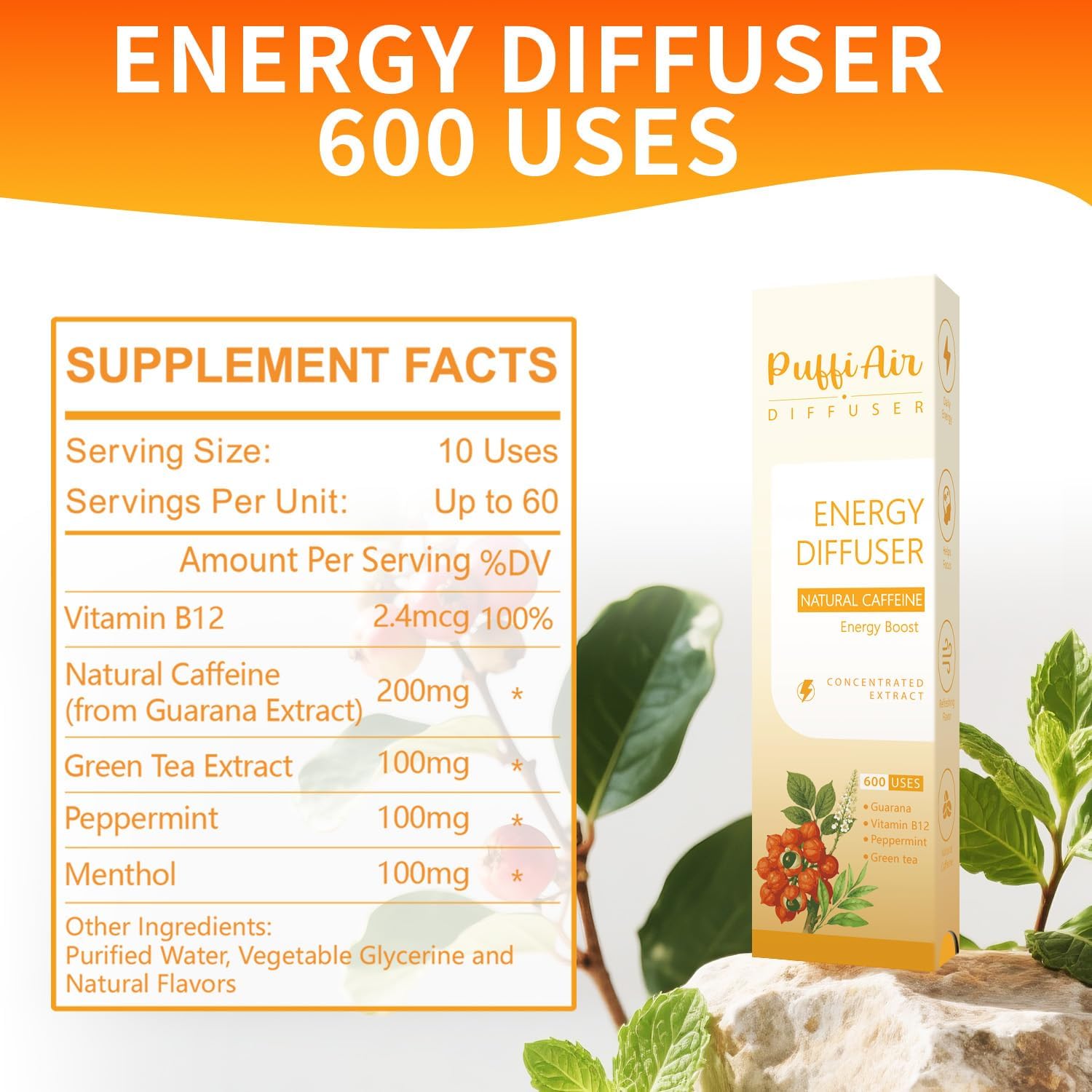 Herbal Diffuser Bundles (2 Sticks (Green & Oranage))