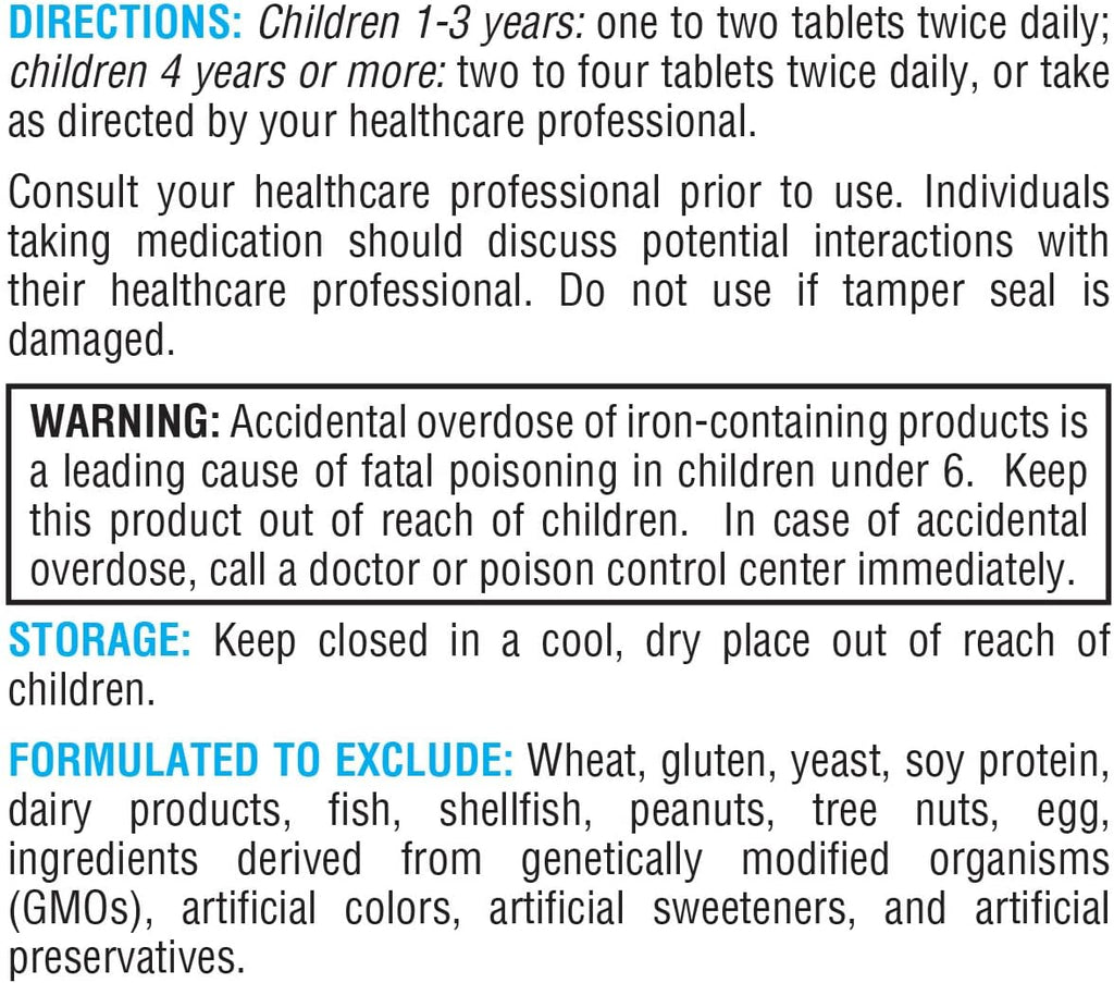 XYMOGEN Children's ActivNutrients Chewable - Mixed Berry Multivitamin for Kids - Multi Vitamin Multimineral for Wellness + Immune Support - Chelated Minerals + B Vitamins with Folate (60 Tablets)