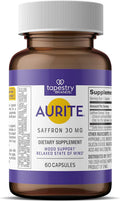Saffron Supplement | Stress Management, Herbal Mood Support, Long-Term Memory, for Women & Men. 60 Count, Saffron 30mg, Vegetarian Friendly, Non-GMO, Gluten-Free, Soy-Free (2 Months of Supply)
