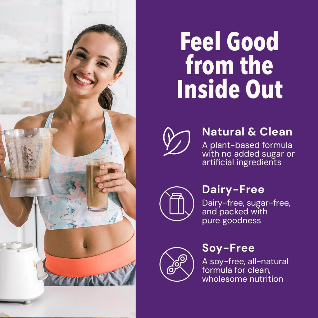 Plantium Total Nutrition, Premium All-In-One Meal Replacement Shake, Plant-Based Protein Powder with Vitamins, Minerals & Probiotics, 22g Protein per Serving, Chocolate