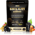 2400mg Shilajit Gummies with 2000mg Organic Ashwagandha Supplement for Men & Women, Extra Strength for Ehance Stamina, Immune Support, Vegan, for Adults, 90 Count