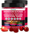 Adndale 180ct 15-in-1 Magnesium Glycinate Gummies 400 mg/serv- with Magnesium Malate, Ashwagandha, Tart Cherry, Magnolia Bark, Lemon Balm, Passionflower, Chamomile, L-Theanine, Zinc, Vitamin K2 & D3