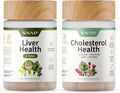Snap Supplements Liver Health & Detox & Cholesterol Health Supplement Bundle Supports Heart, Liver, Digestive and Metabolic Health, 60 Vegetarian Capsules Each (2-Pack,1 Month Supply)