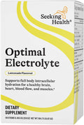 Seeking Health Optimal Electrolyte Sticks - Electrolyte Drink for Hydration, Heart & Muscle Recovery† Support - Supports Active Lifestyle - Vegan, Gluten-Free & Non-GMO - Lemonade Flavor, 30 Sticks