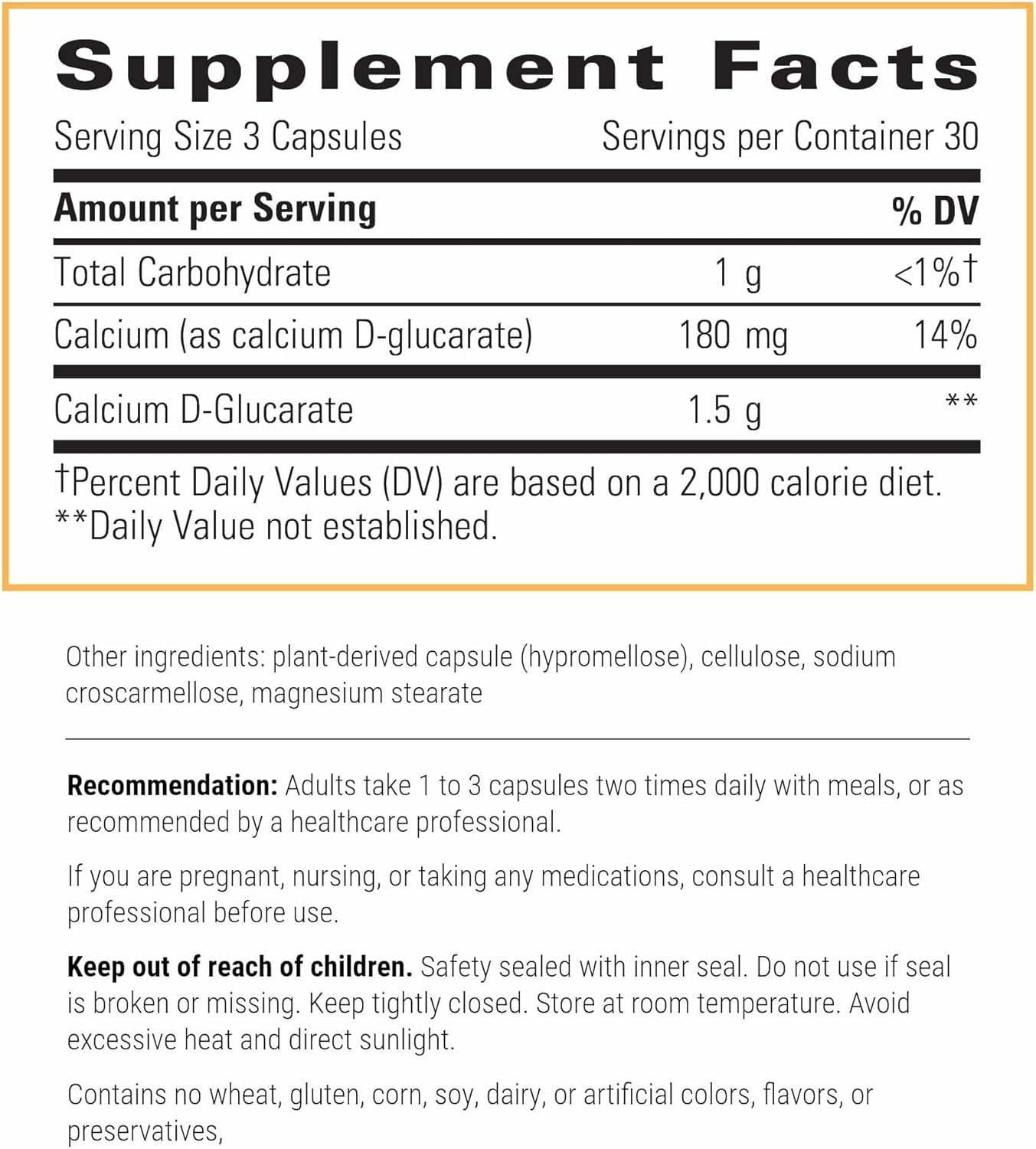 Integrative Therapeutics Calcium D-Glucarate - Daily Support for Detoxification Systems*- Supports Healthy Immune Function & Estrogen Metabolism* - Gluten & Dairy-Free - 90 Capsules (30 Servings)
