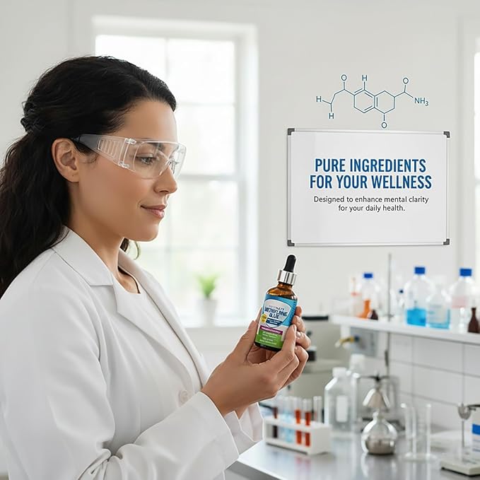 Methylene Blue Pharmaceutical Grade, 2 Fl oz Methylene Blue Drops, Supports Brain Health, Focus, Increased Absorption, Liquid Formula with Dropper, No Formaldehyde & GMO