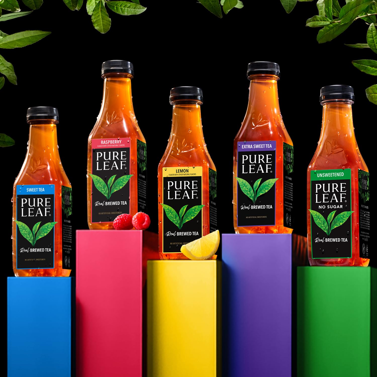 Pure Leaf Iced Tea, Zero Sugar Sweet Tea, 18.5 Fl Oz Bottles (Pack of 12)