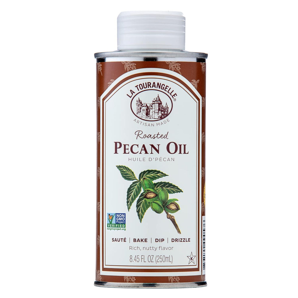 La Tourangelle Roasted Pecan Oil for Cooking, Baking, Butter Substitute, Pasta, Vinaigrettes, Stir Fry, 8.45 Fl Oz