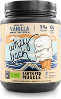 Earth Fed Muscle Whey Back Irish Grass Fed Whey Protein Isolate - NSF-Certified. No Artificial Ingredients, Soy Free, Gluten Free, Non-GMO and Hormone Free (2 Pound, 29 Servings, Vanilla)