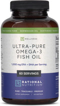 Norwegian Omega 3 Fish Oil Softgels - IFOS Certified - 1000 mg EPA + DHA per Serving - Re-esterified Triglyceride (rTG) Form - 120 Count - Supports Heart, Brain & Joint Health