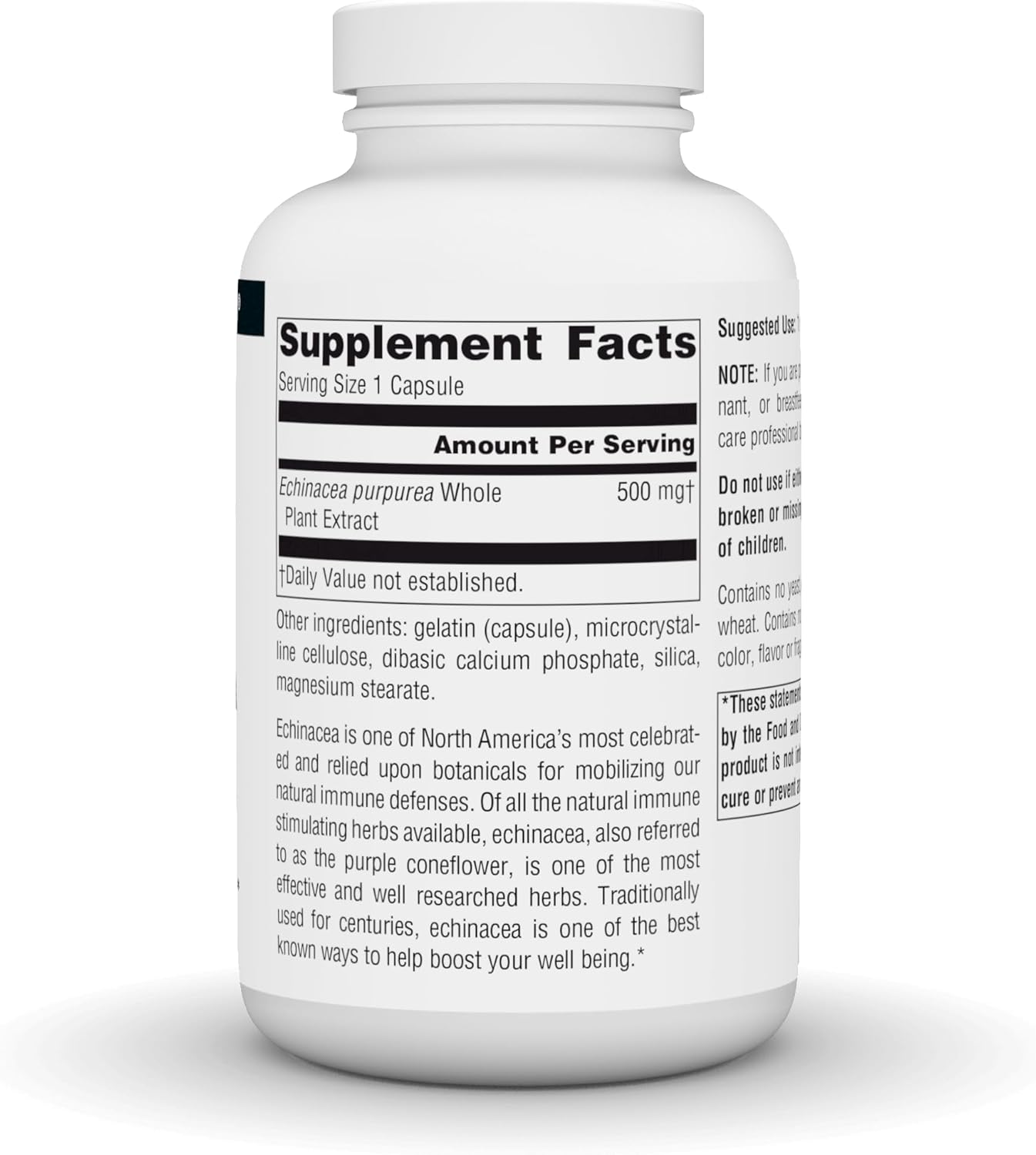 Source Naturals Echinacea Root Extract - Supports Immune Defense* - 500mg - 200 Capsules