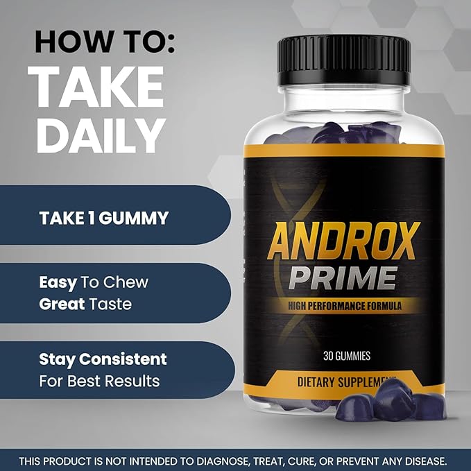 (5 Pack) Androx Prime Gummies - Official AndroxPrime Advanced Formula Daily Premium Support Gummy, Natural Andro X Supplement Vitamins for Overall Health & Wellness Reviews, 150 Gummies for 5 Months1