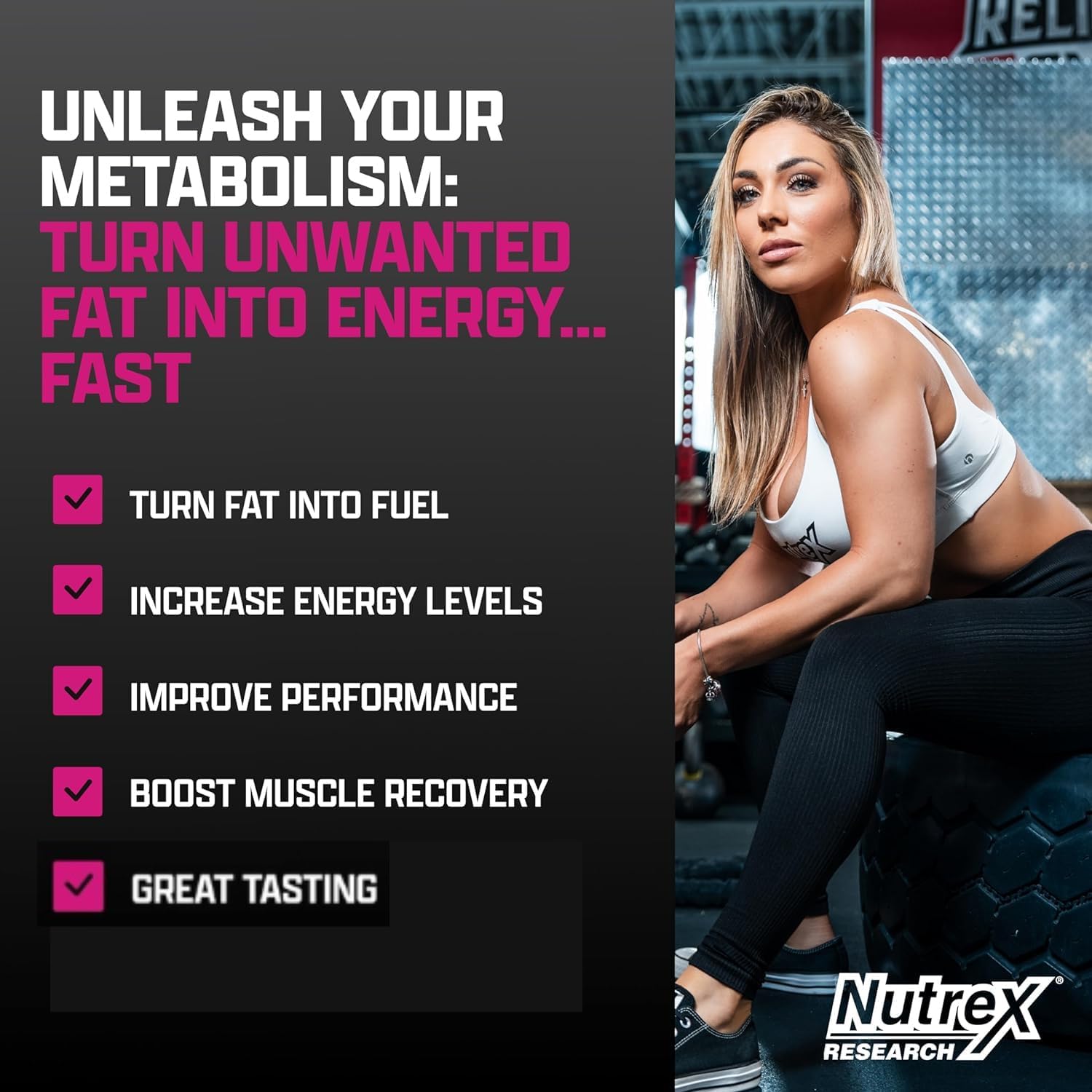 Nutrex Research L-Carnitine 3000 (31 Servings, Berry Blast) | Liquid Shots, Stimulant Free | Supports Muscle Recovery For Men and Women
