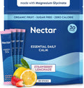 Nectar Calm Magnesium Glycinate Drink Mix - Sugar Free & Zero Calorie - with Organic Ashwagandha, Vitamin D, L-Theanine, Hydrating Electrolytes - Relax, Focus & Calm (Strawberry Lemonade 30 Sticks)
