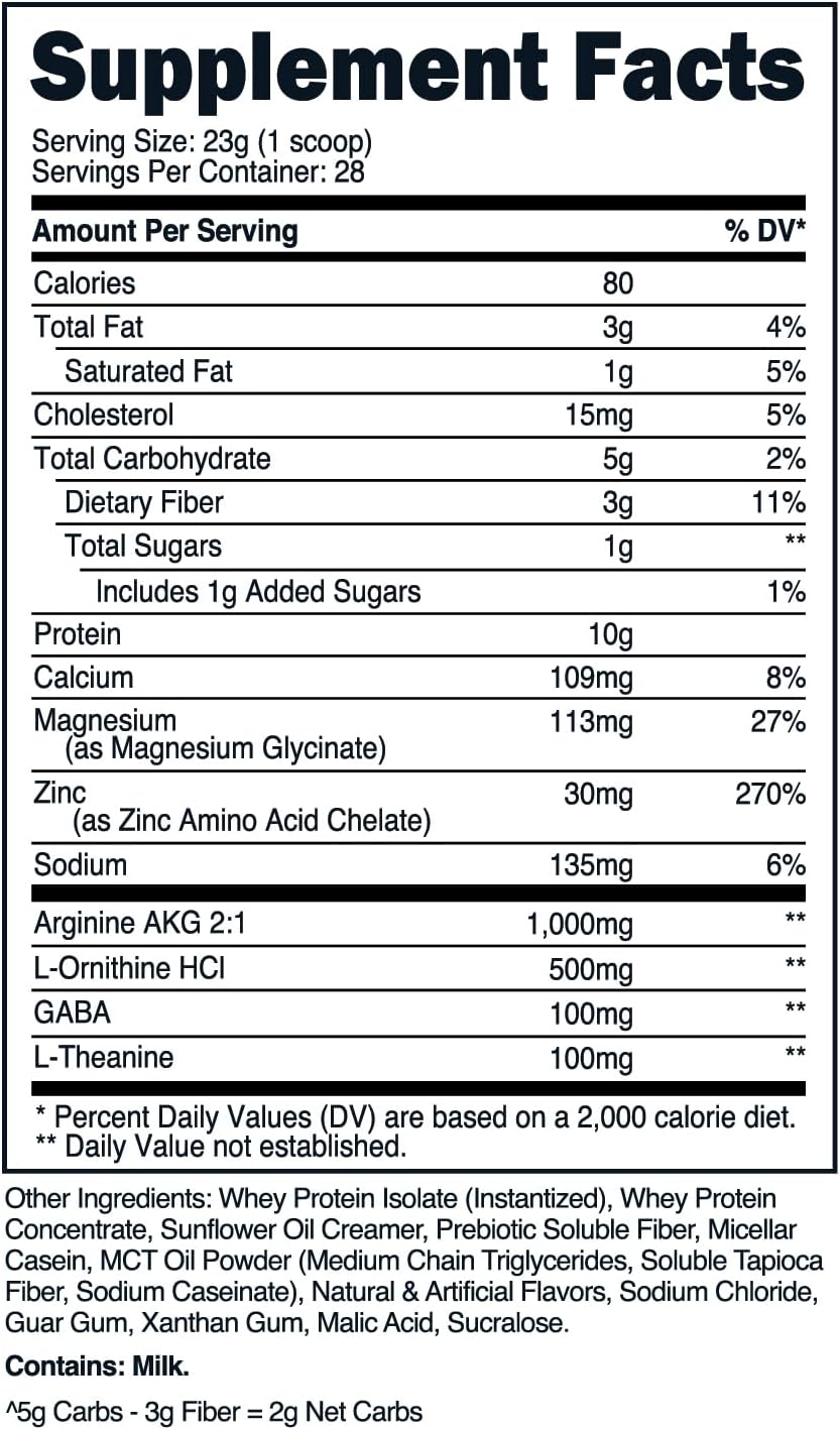 TransformHQ Nighttime Shake, Sleep + Protein Blend, 28 Servings, Caramel Apple Pie Flavor