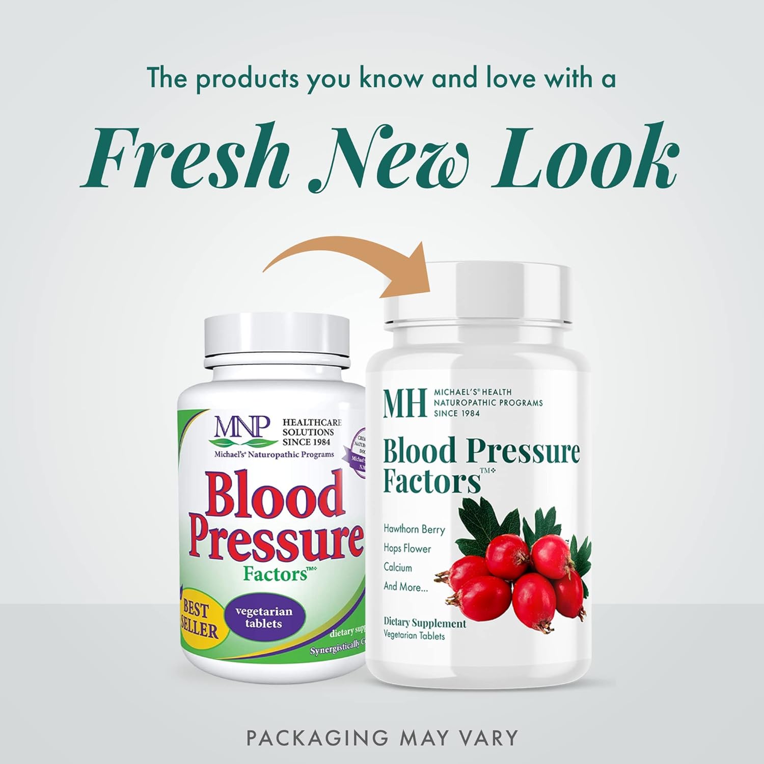 MICHAEL'S Health Naturopathic Programs Blood Pressure Factors - 90 Vegetarian Tablets - Provides Fluid Balance Support - Kosher - 30 Servings