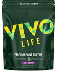 Vivo life Perform Plant Protein Powder - Pea & Hemp Protein Blend with BCAA (34.85 oz, Acai & Blueberry)