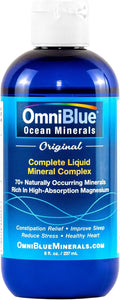 Ocean Minerals - 70+ Trace Minerals & Liquid Magnesium - Potassium, Chloride- Low Sodium - Natural Support for Sleep, Digestion, Regularity, Hydration & Electrolyte Balance (8 oz)