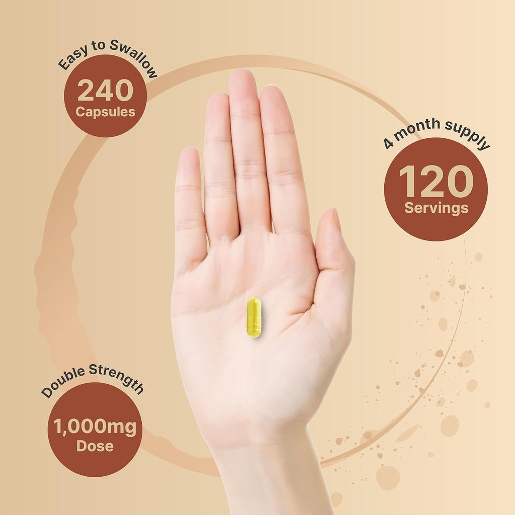 NatureBell Quercetin1000mg Per Serving | 240 Capsules, Ultra Strength Quercetin Supplement | Bioflavonoids for Healthy Immune Support, Third Party Tested, Non-GMO & No Gluten