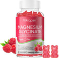 Magnesium Glycinate Gummies 1000mg Sugar Free,Magnesium Potassium Supplement with Vitamin D3,B6 to Sleep,Stress,Muscle Relief,Nerve Health Support for Adults,90 Raspberry Flavor Gummy