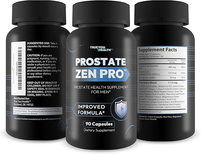Prostate Zen Pro - Improved Formula - Our Best Prostate Health Supplement for Men - Our Best Prostate Support Supplement for Men’s Health - Natural Prostate Genix ProstaZen