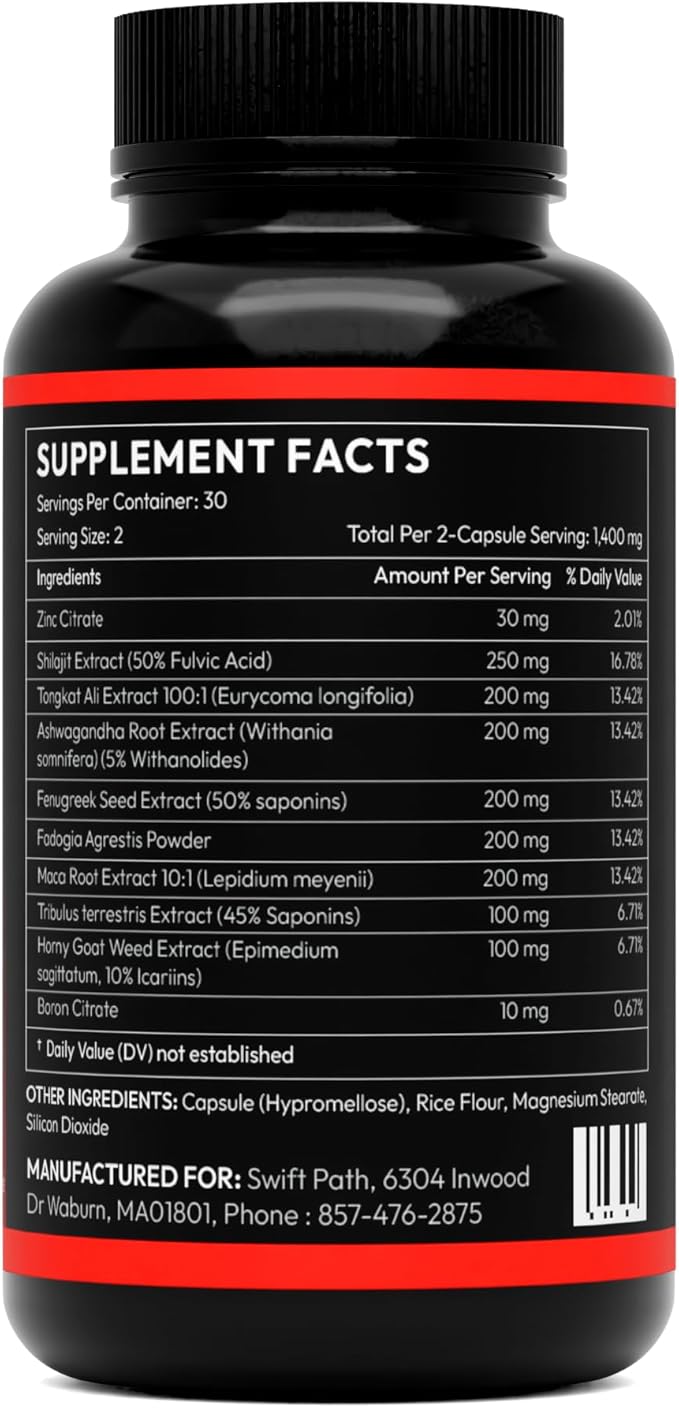 Supreme Vitality for Men – Daily Energy & Wellness Support – Clean, Stimulant-Free Supplement for Active Lifestyle, Endurance & Balance – 60 Capsules