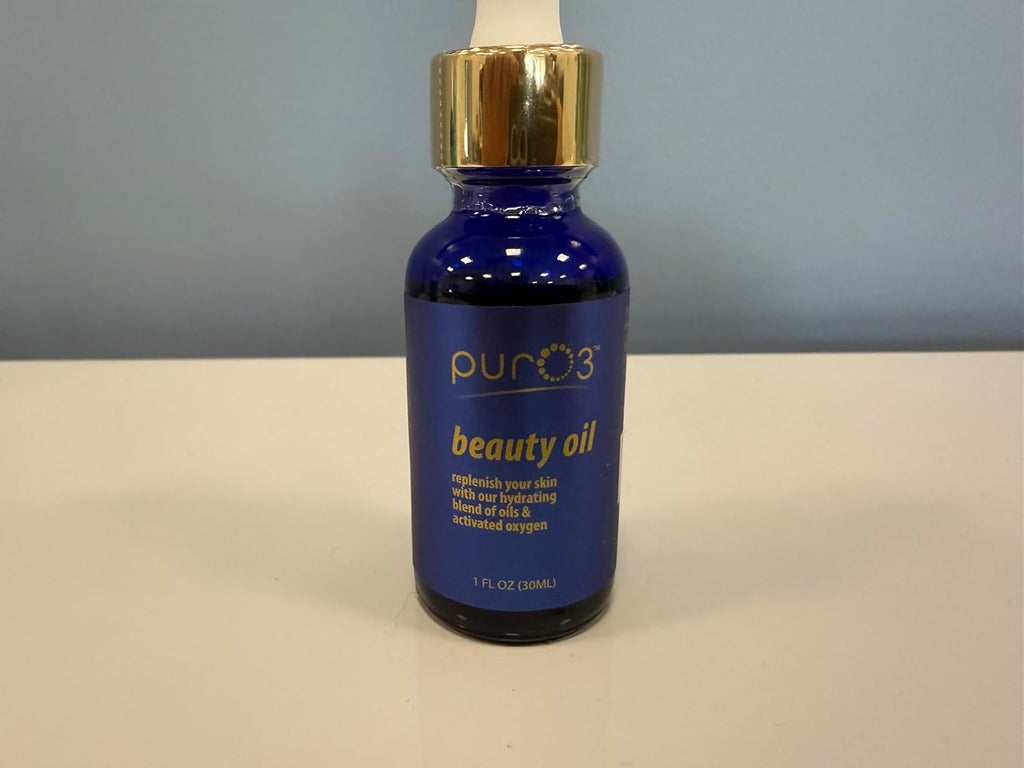 PurO3 Beauty Oil – Vegan Hydrating Face Oil with Activated Oxygen – Natural Skin Care for Radiant and Smooth Skin, 30 ml