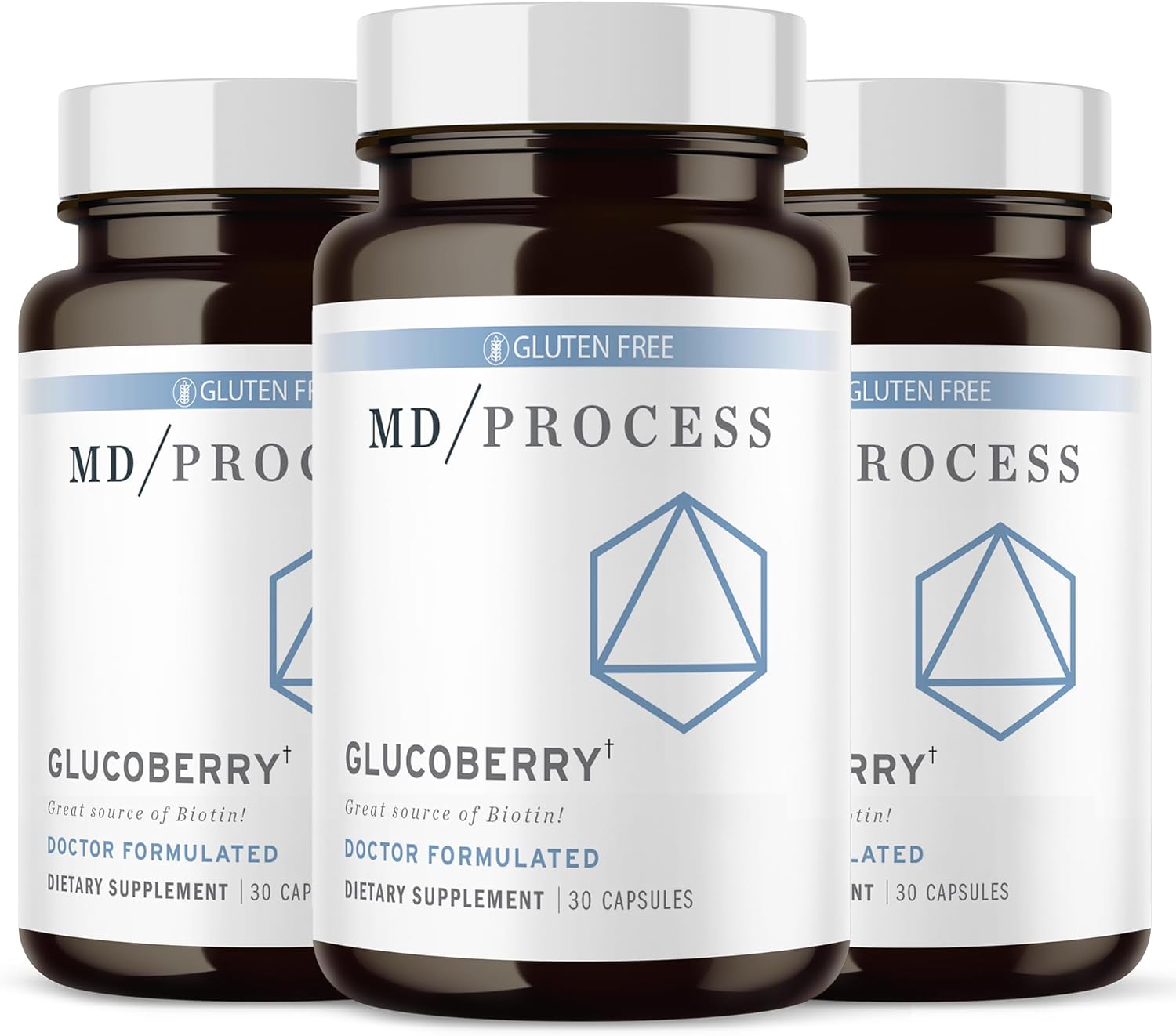 GlucoBerry Maqui Berry Extract with Chromium Picolinate for Blood Health Support - with Biotin and Gymnema Sylvestre - Doctor Formulated - 30 Capsules, 3 Pack