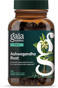 Gaia Herbs Ashwagandha Root - Stress Relief & Sleep Support Supplement - Supports Balanced Energy Levels & Positive Outlook* - 120 Vegan Liquid Phyto-Caps (60 Servings)