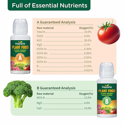 Hydroponic Nutrients, Comprehensive Nutrient Solution, Hydroponic Fertilizer, Hydroponics Solution, Universal Compatibility, User-Friendly 1000ml Liquid, Indoor/Outdoor Use, Green