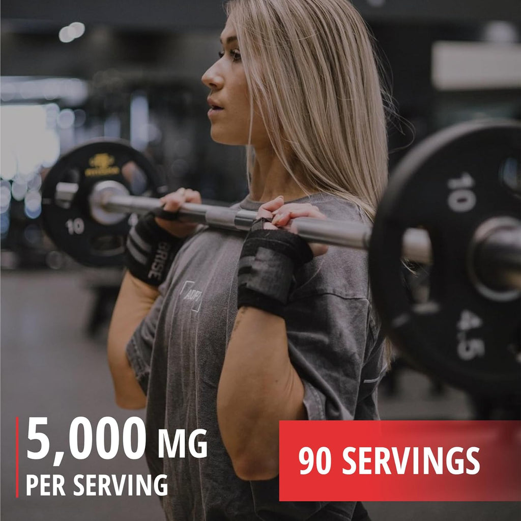 TC Nutrition Creatine Monohydrate Powder 90 Servings - 5g Per Serv of Creatine Powder for Increased Strength, Muscle Growth, Improved Endurance and Performance, Peach Rings