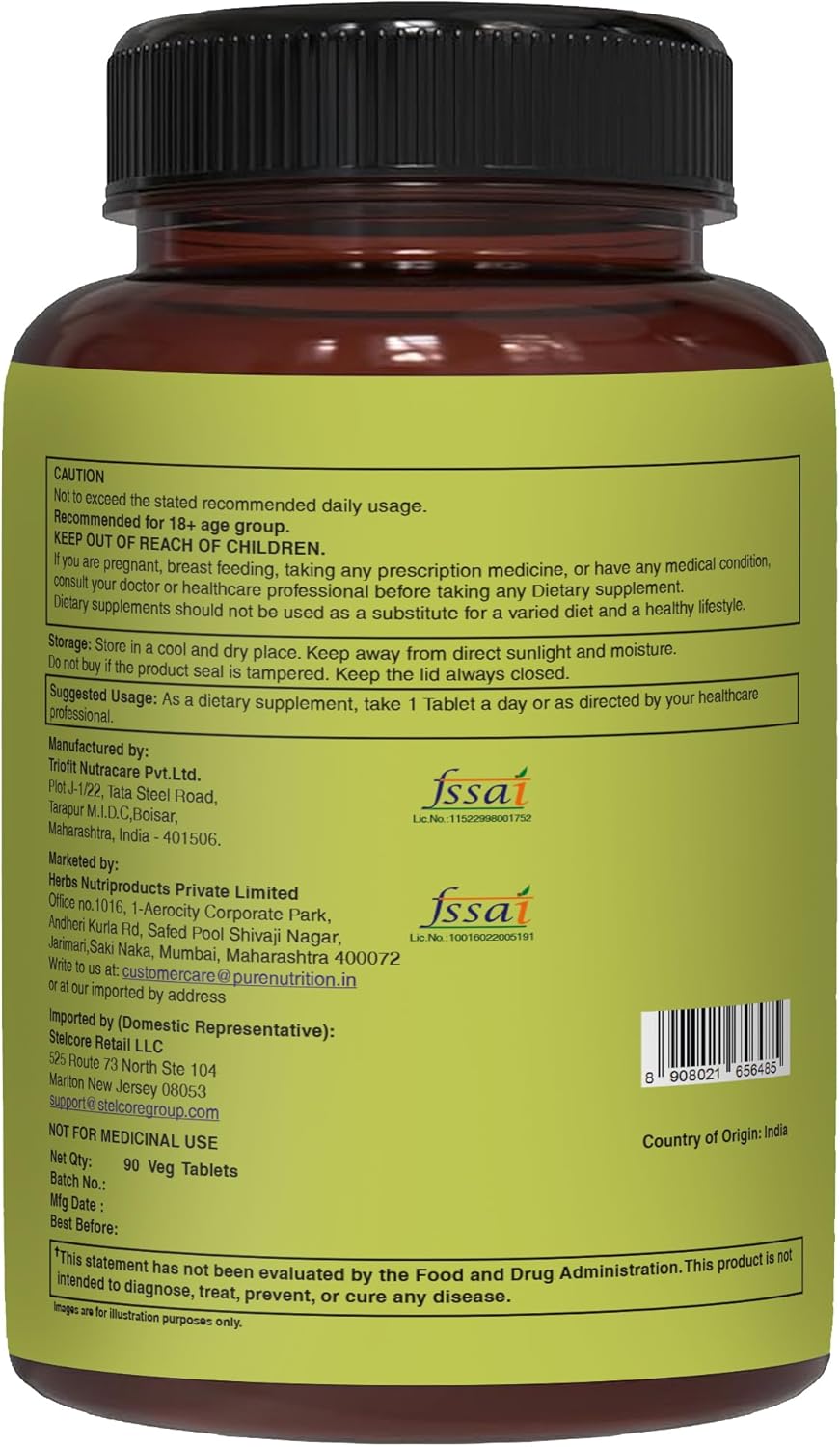 Pure Nutrition Whole Food Multivitamins for Men | 90 Tabs | One-A-Day | 100% RDA | 24 Natural Vitamins and Minerals | All Natural Plant Based Men's Multivitamin | 3 Months Supply