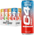 Cellucor C4 Smart Energy Drinks Variety Pack, Sugar Free Performance Fuel & Nootropic Brain Booster, Coffee Substitute or Alternative, 4 Flavor Tropical Oasis Variety 12 Pack