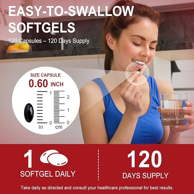 Astaxanthin Supplements 12mg - 120 Softgels | Premium Natural Antioxidant from Microalgae | Eye, Skin, Brain, Joint, Heart & Immune Health Support | Non-GMO, Gluten-Free