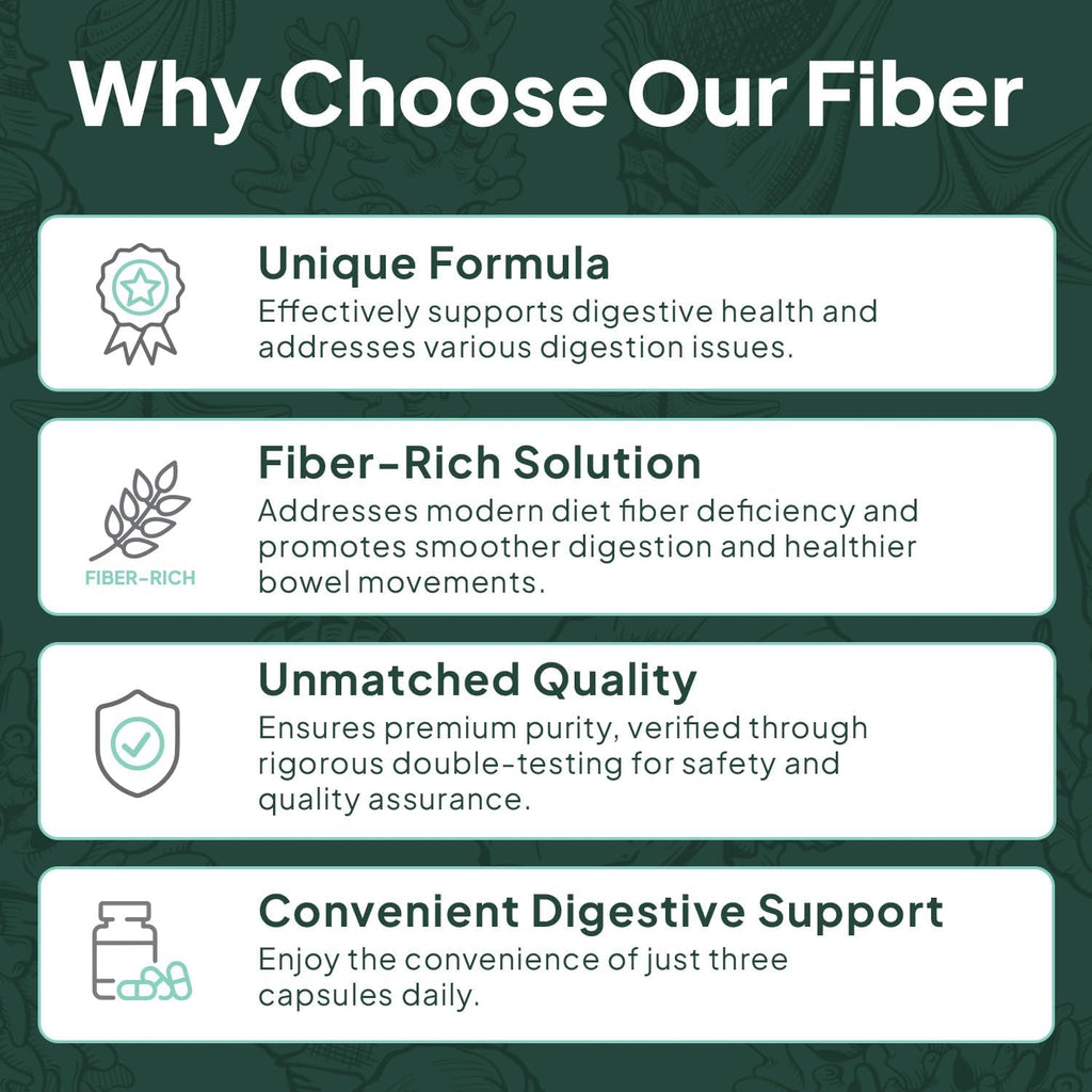 Better Fiber - Daily Fiber Supplement - Soften Stool for Effortless Bowel Movements - with Psyllium Hulk and Slippery Elm - 90 Capsules