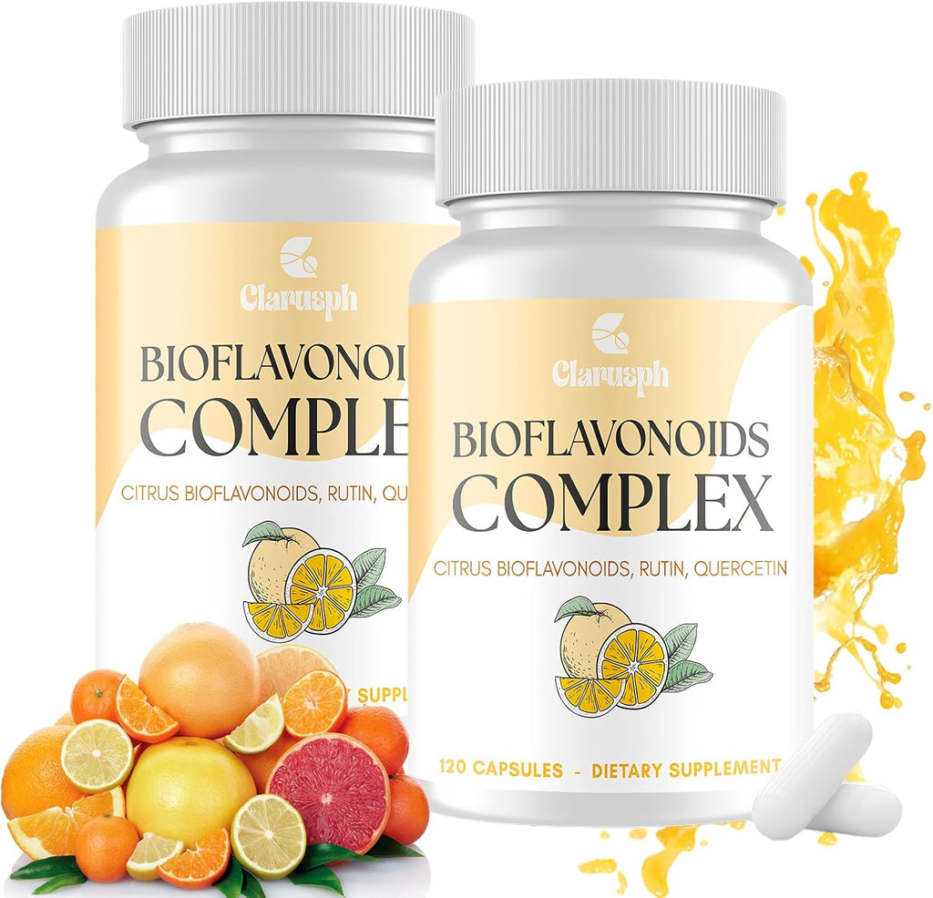 Citrus Bioflavonoids for Circulation | Citrus Bioflavonoids Supplement for Antioxidant | Bioflavonoids Supplements 1500mg with Quercetin & Rutin | Vegan Gluten Free | 240 Capsules