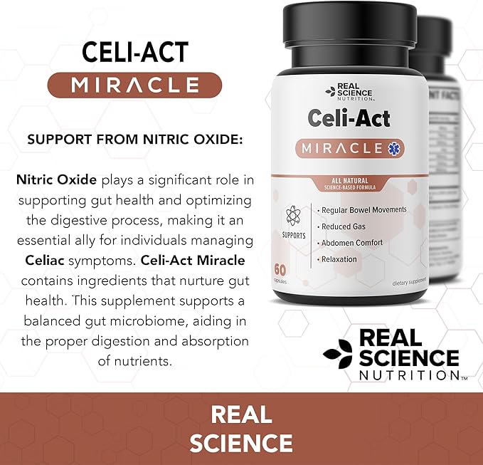 Celi-Act Miracle is a Natural Supplement to Support Celiac Discomfort and Digestive Health