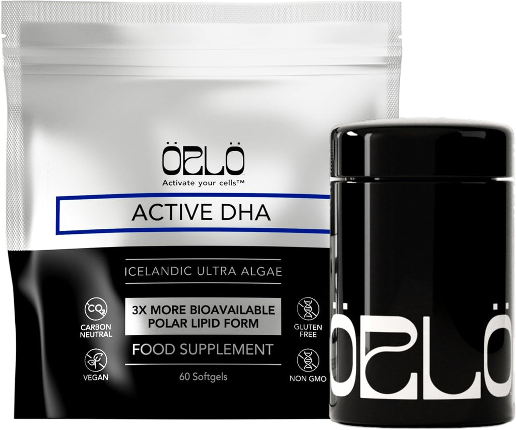 Orlo DHA – Vegan DHA Supplement (EPA & DHA) – Omega 3 Fish Oil & Krill Alternative – Plant-Based Omega-3 Algae Oil – Brain & Heart Support (60 Mini Burpless Softgels KIT)