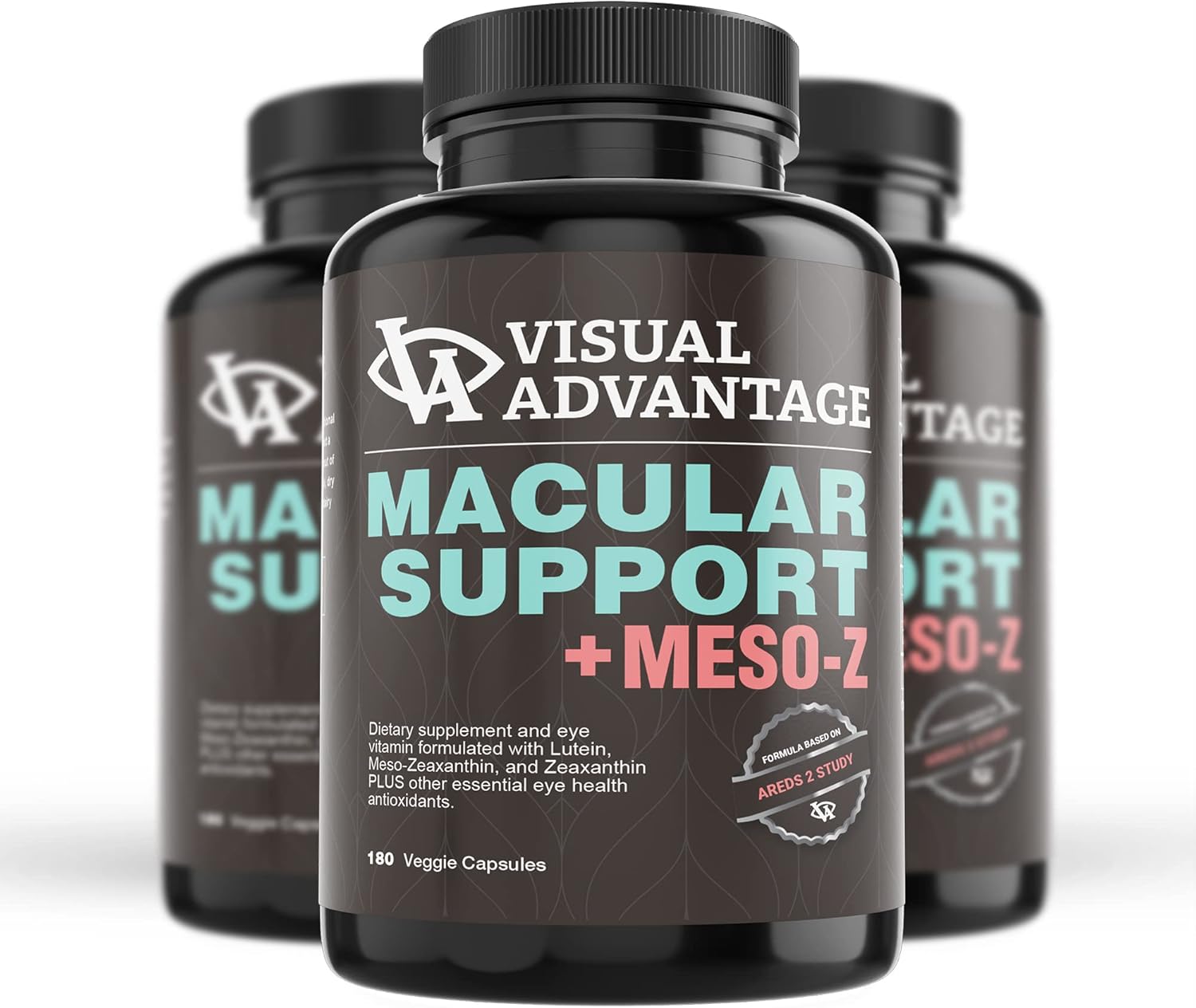 Visual Advantage® Macular Support + Meso-Z – Blue Light Eye Vitamin with Triple Antioxidants for Advanced Protection Against Digital Screens (180-Count)