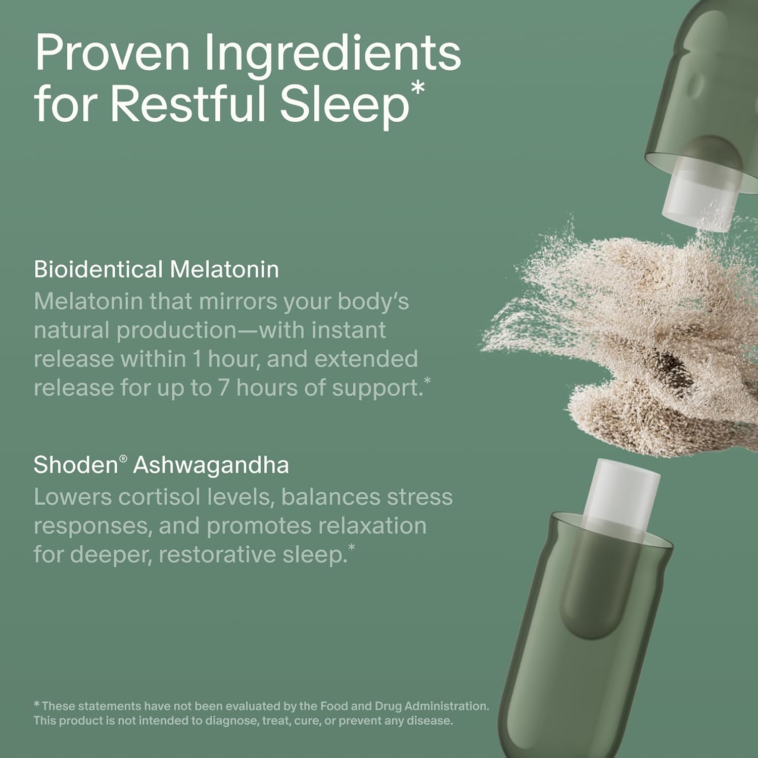 Seed PM-02 Sleep + Restore - Sleep Aid for Women & Men - Non-Habit Forming Bioidentical Melatonin & Ashwagandha - Vegan & Shelf-Stable - 30 Capsules (30-Day Supply)