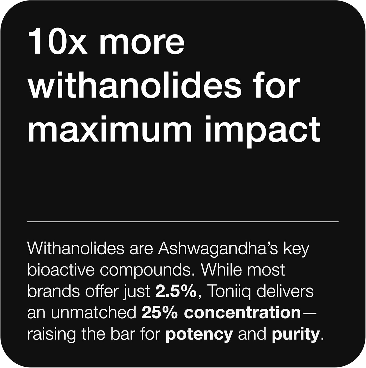Ashwagandha - Ultra High Potency 40:1 Extract with 25% Withanolides - Wild Harvested in India - Highly Concentrated & Third-Party Lab Tested - 120 Capsules